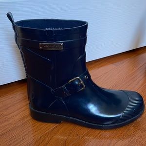 Coach Navy Blue Lester Boots